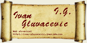 Ivan Gluvačević vizit kartica